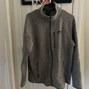 Patagonia Better Sweater Jacket, Heather Grey Large, Zip Business Casual Fleece